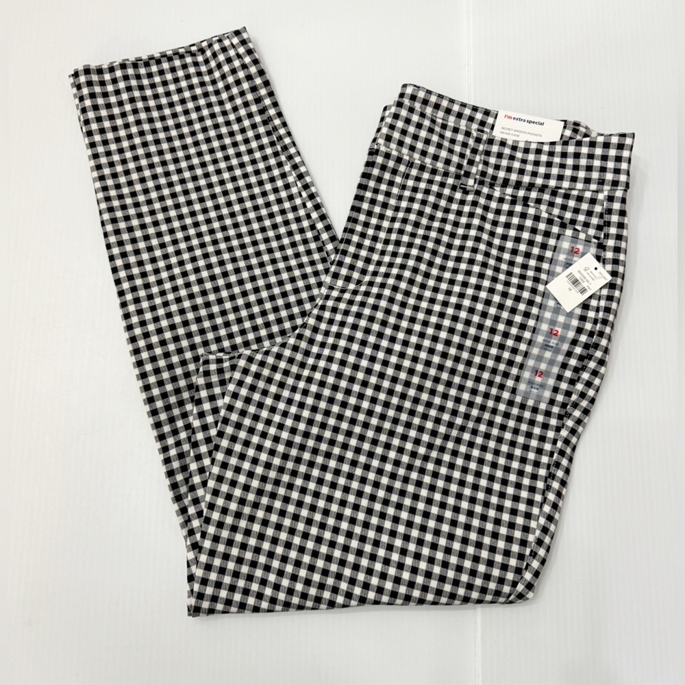 Old Navy - Pixie High Rise Ankle Checkered Pants - 12